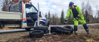 Last i diket på gamla Kågevägen: ”Det här är nog dumpat”