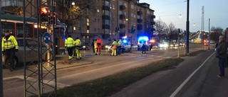 Spårvagn i olycka vid Sjöfartsverket