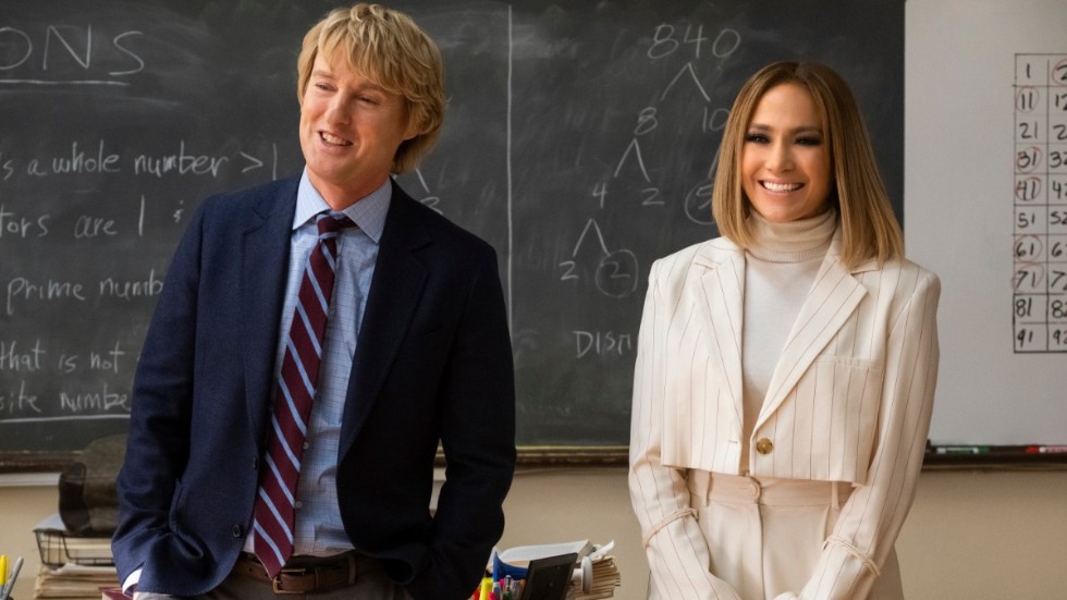 Owen Wilson och Jennifer Lopez i "Marry me". Pressbild.