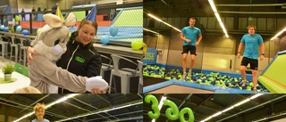 Full fart när trampolincenter firade jubileum