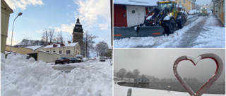 Glashalt när första snön kom – plogarna uppe i ottan