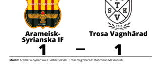 Trosa Vagnhärad bröt tunga sviten mot Arameisk-Syrianska IF