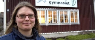 Annette som söker bonde jobbar på Gamlebygymnasiet