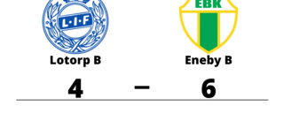 Eneby B segrare borta mot Lotorp B