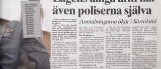 Hon pekades ut som en polis som begått brott