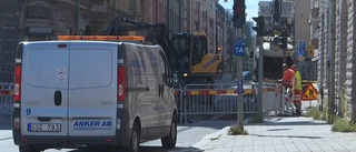 Trädgårdsgatan avstängd för trafik