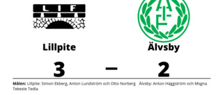 Lillpite vann mot Älvsby - trots underläge i halvtid