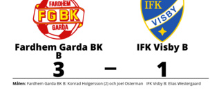 Fardhem Garda BK B segrare hemma mot IFK Visby B