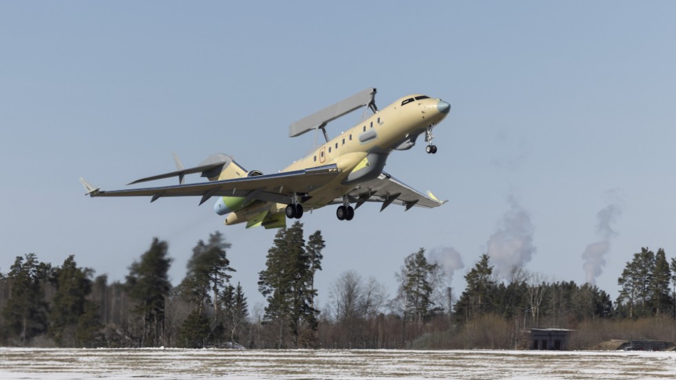 På måndagen lyfte det fjärde Global Eye-planetr från Saabs flygfält i Linköping. 