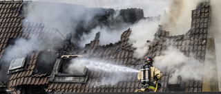 Brand i radhus i Ystad – två bostäder förstörda