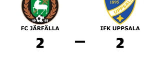 IFK Uppsala tappade ledning till oavgjort mot FC Järfälla