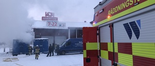 Brand i container på Ica Kvantum