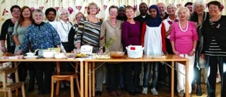 Lunchbuffé med mat från Kongo, Somalia och Eritrea