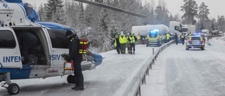 Flera olyckor under måndagens blixthalka