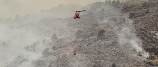 Skogsbränder rasar i Spanien och Portugal