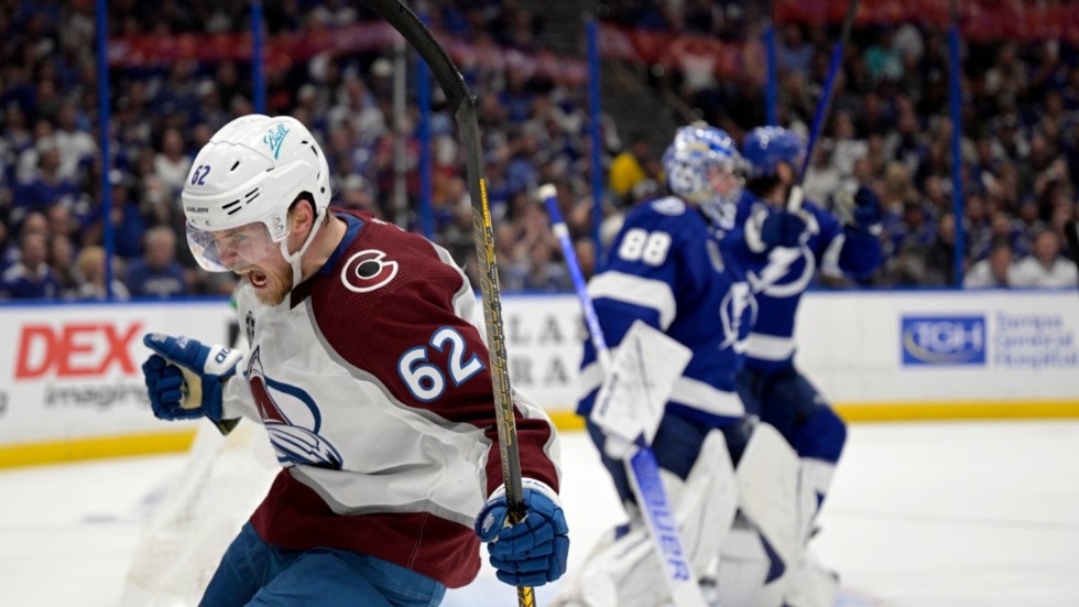 Colorados Artturi Lehkonen stod för avgörande 2–1-målet.