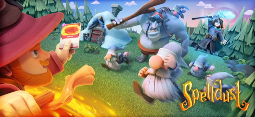 I Spelldust får spelarna ge sig in i intensiva kamper mot varandra med förvalda formelkort. 