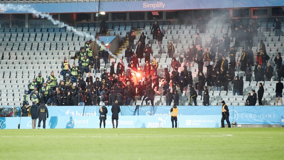 Det blev stökigt efter det allsvenska toppmötet i Malmö.