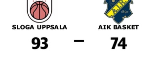 Sloga Uppsala segrare hemma mot AIK Basket