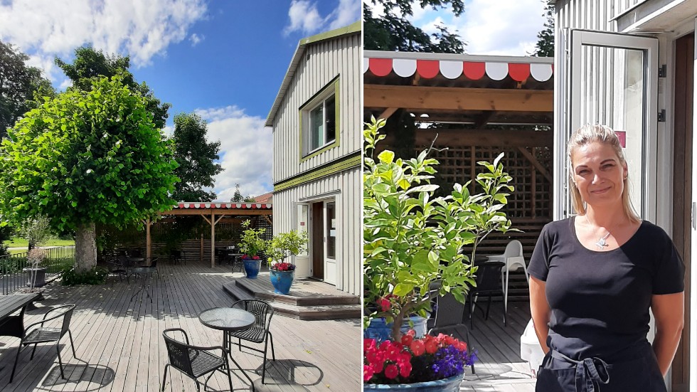 Therese Rengman är platsansvarig på Sultans i Vingåker och har ledsnat på skadegörelsen på uteserveringen.