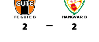 FC Gute B fixade en poäng mot Hangvar B