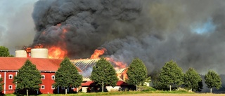 Storbrand på gård under kontroll