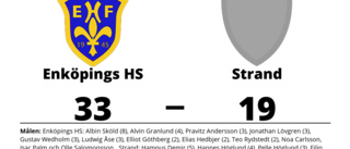 Utklassning när Enköpings HS besegrade Strand