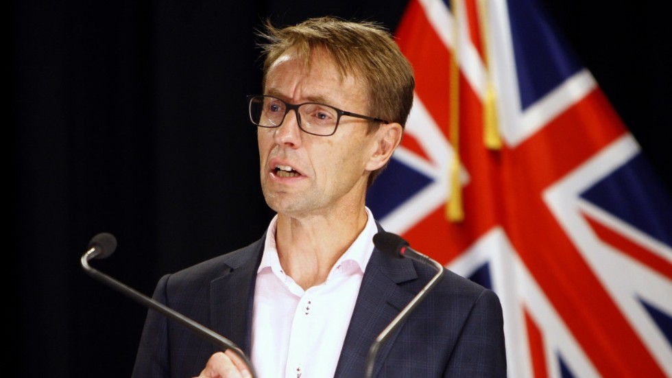 Nyzeeländska hälsoskyddsmyndighetens generaldirektör Ashley Bloomfield. Arkivbild.