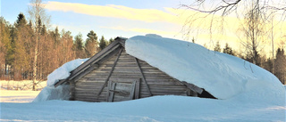 Snö i mängder i Junosuando    