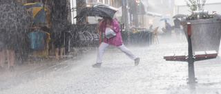 Översvämningar på Gotland efter kraftigt regn