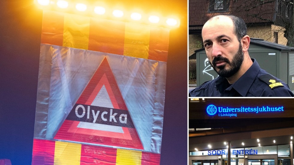Fares Dawoud vid polisen kan i dag inte säga exakt vad som hänt den skadade mannen, som vårdas på US i Linköping för sina skador.
