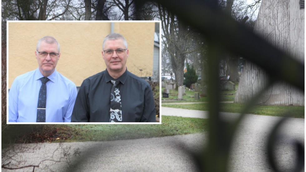 Gert och Jerry Torndahl driver Stranges begravningsbyrå i Visby.