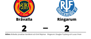 Oavgjort för Bråvalla hemma mot Ringarum