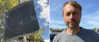 Vandaler tros ha förstört farttavla med bössa och spett – driftteknikern David Noreen: "Bara skräp kvar"