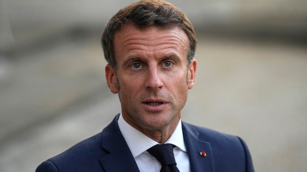 Frankrikes president Emmanuel Macron. Arkivbild.