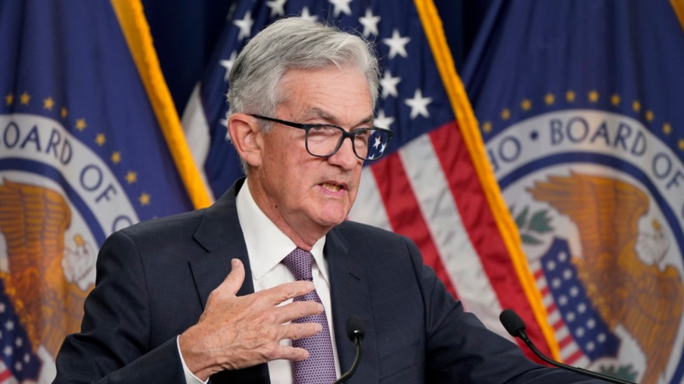 USA:s centralbank Federal Reserve (Fed), med chefen Jerome Powell (bilden), tänker fortsätta med kraftiga räntehöjningar året ut.