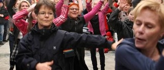 Firande med flash mob i gallerian