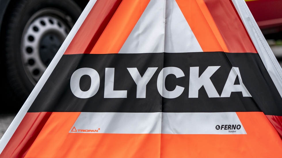 En trafikolycka inträffade strax norr om Måttsund på onsdagseftermiddagen. 