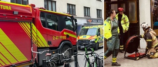 Polisen utreder mordbrand – efter insats mitt i stan