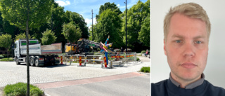 Varmvattnet stängs av i centrum