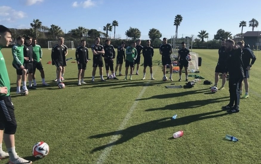 ESK Träningsspelade mot Malaga City FC under lägret i Spanien.