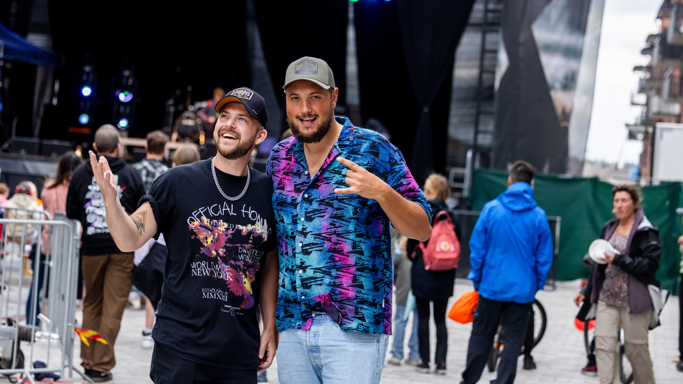 Elov och Beny på Kirunafestivalen 2024. 