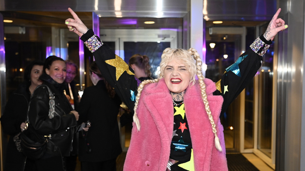 Cazzi Opeia är en av få kvinnliga låtskrivare i Melodifestivalen 2024. Arkivbild.