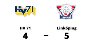 Linköping vann mot HV 71 i förlängningen