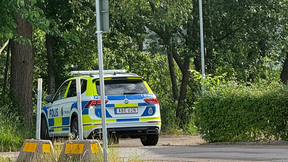 Flera patruller larmades till platsen efter uppgifter om att en person tagit sig in i en bostad.