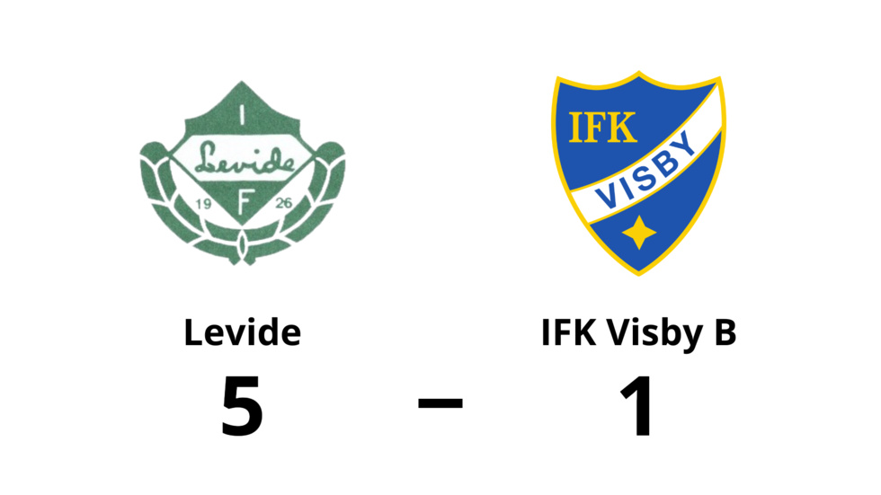 Levide IF vann mot IFK Visby B