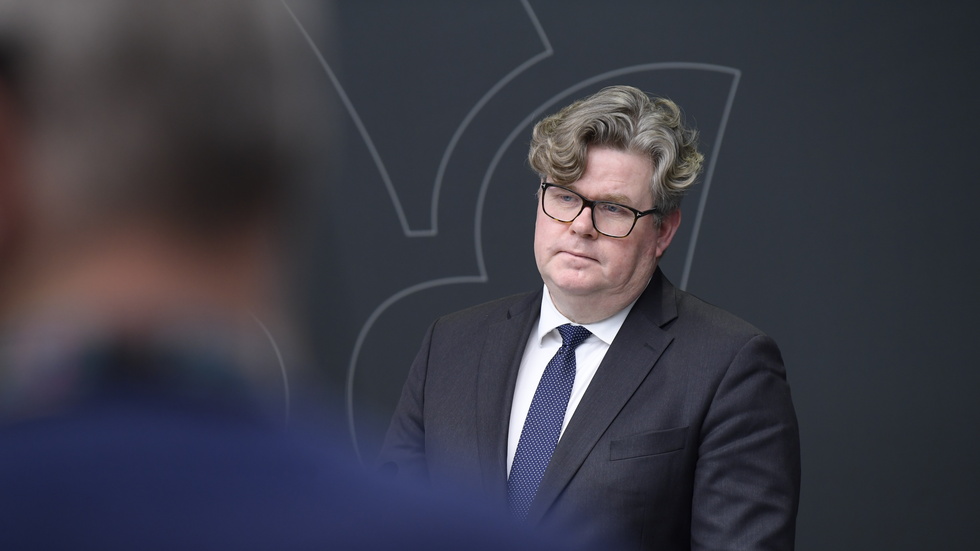 Justitieminister Gunnar Strömmer anmäls till riksdagens konstitutionsutskott av Miljöpartiet. Arkivbild.