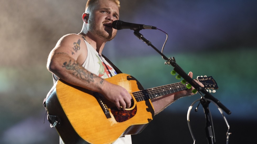 Zach Bryan greps på torsdagen i Oklahoma. Arkivbild.