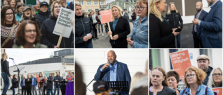 Lärarna manifesterade för satsningar i skolan 