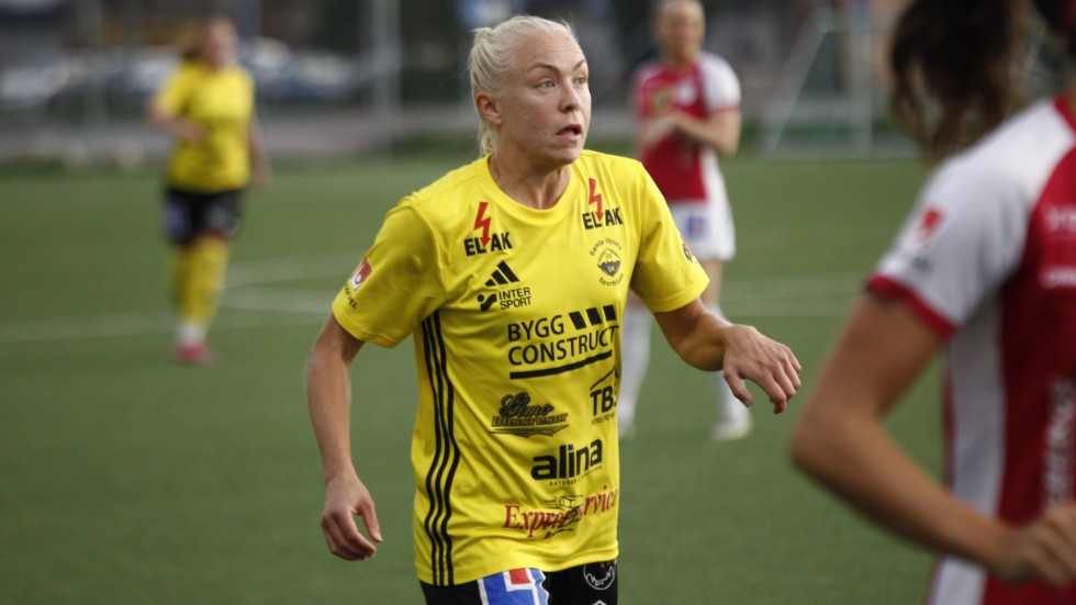 Sofia Fors i höstens cupderby mot Uppsala. 